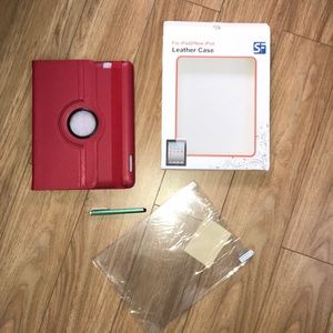 Brand new in box iPad 2/leather case with stylus